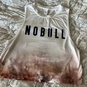 NOBULL Women's White and Brown Ombre Muscle Tee